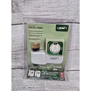 Orbit 62024 One Outlet Single-Dial Hose Faucet Timer – Watering Sprinkler Timer